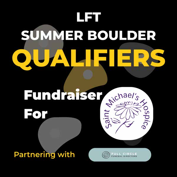 Summer Boulder Comp-Fundraiser for Saint Michael's Hospice-Qualifying Round