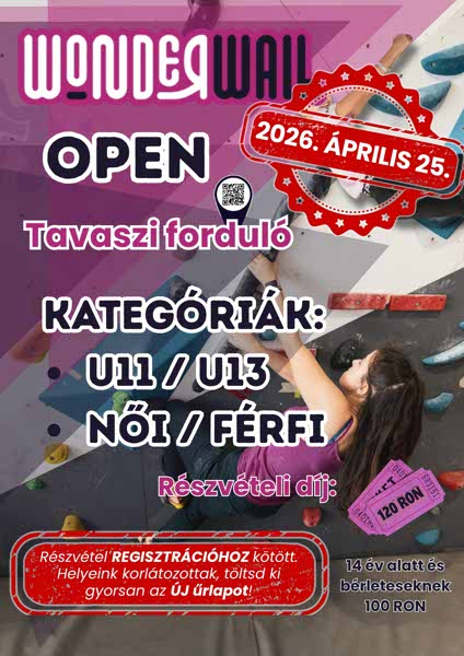 WonderWall OPEN - Tavaszi forduló