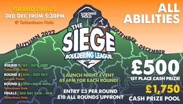 The Siege Bouldering League - Autumn 22
