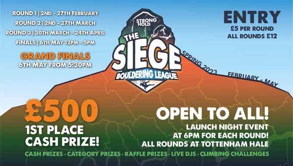 The Siege Bouldering League - Spring 2023