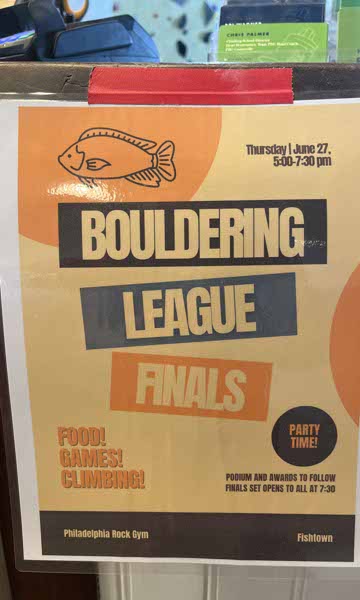 Bouldering League Finals